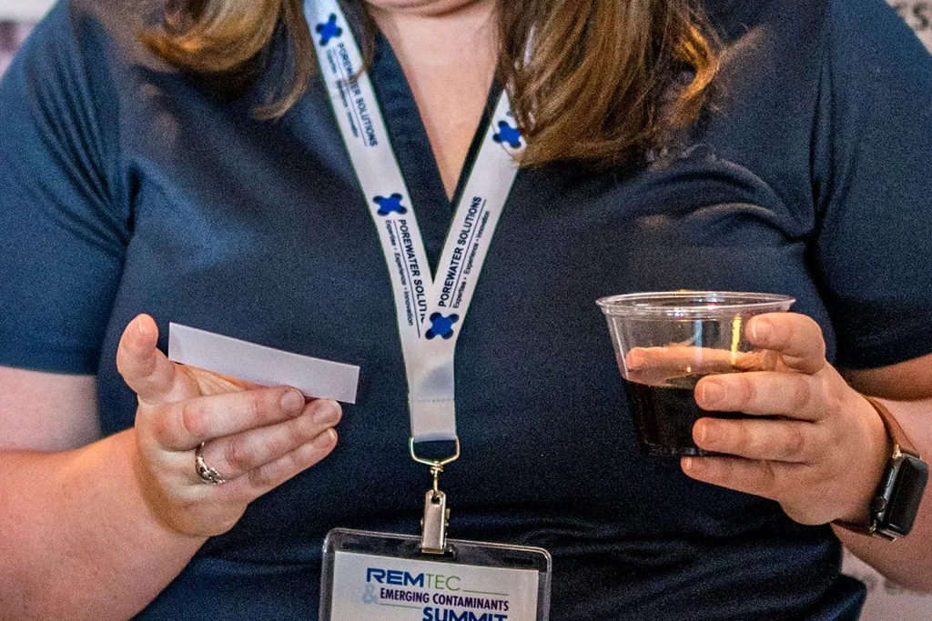 Event lanyards at RemTEC & Emerging Contaminants Summit